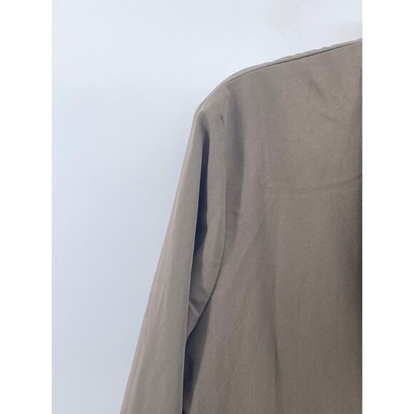 ORPHAN BIRD Women's Beige Cape Overlay Long Sleeve Button-Up Coat SZ S - Picture 7 of 13